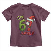 67 Six Seven Christmas Meme Toddler T Shirt Funny Santa Xmas - Wonder Print Shop