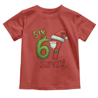 67 Six Seven Christmas Meme Toddler T Shirt Funny Santa Xmas - Wonder Print Shop