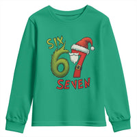 67 Six Seven Christmas Meme Youth Sweatshirt Funny Santa Xmas - Wonder Print Shop