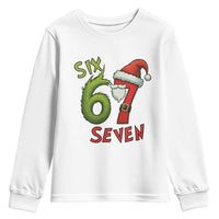 67 Six Seven Christmas Meme Youth Sweatshirt Funny Santa Xmas - Wonder Print Shop