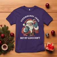Strawberry Jams But My Gun Do Not T Shirt Funny Santa Gun Christmas - Wonder Print Shop