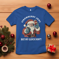 Strawberry Jams But My Gun Do Not T Shirt Funny Santa Gun Christmas - Wonder Print Shop