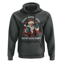 Strawberry Jams But My Gun Do Not Hoodie Funny Santa Gun Christmas - Wonder Print Shop