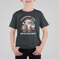 Strawberry Jams But My Gun Do Not T Shirt For Kid Funny Santa Gun Christmas - Wonder Print Shop