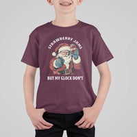 Strawberry Jams But My Gun Do Not T Shirt For Kid Funny Santa Gun Christmas - Wonder Print Shop