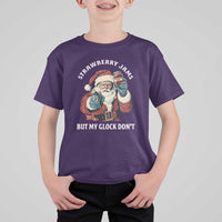 Strawberry Jams But My Gun Do Not T Shirt For Kid Funny Santa Gun Christmas - Wonder Print Shop