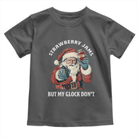 Strawberry Jams But My Gun Do Not Toddler T Shirt Funny Santa Gun Christmas - Wonder Print Shop