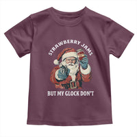 Strawberry Jams But My Gun Do Not Toddler T Shirt Funny Santa Gun Christmas - Wonder Print Shop