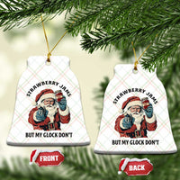 Funny Santa Gun Christmas Ceramic Ornament Strawberry Jams But My Gun Do Not - Wonder Print Shop