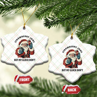 Funny Santa Gun Christmas Ceramic Ornament Strawberry Jams But My Gun Do Not - Wonder Print Shop