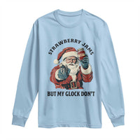 Funny Santa Gun Christmas Long Sleeve Shirt Strawberry Jams But My Gun Do Not - Wonder Print Shop