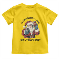 Funny Santa Gun Christmas Toddler T Shirt Strawberry Jams But My Gun Do Not - Wonder Print Shop