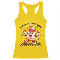 Funny Tylenol Joke Racerback Tank Top Please Be Patient My Mom Took Tylenol - Wonder Print Shop