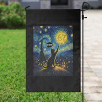 67 Cat Meme Garden Flag Funny Six Seven Cat Starry Night Van Gogh - Wonder Print Shop