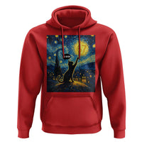 67 Cat Meme Hoodie Funny Six Seven Cat Starry Night Van Gogh - Wonder Print Shop