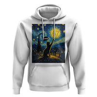 67 Cat Meme Hoodie Funny Six Seven Cat Starry Night Van Gogh - Wonder Print Shop