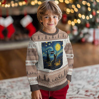 67 Cat Meme Ugly Christmas Sweater Funny Six Seven Cat Starry Night Van Gogh - Wonder Print Shop