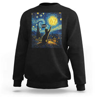 67 Cat Meme Sweatshirt Funny Six Seven Cat Starry Night Van Gogh - Wonder Print Shop