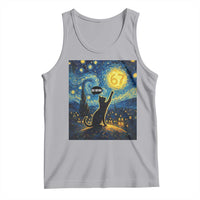 67 Cat Meme Tank Top Funny Six Seven Cat Starry Night Van Gogh - Wonder Print Shop