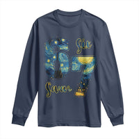 67 Six Seven Meme Long Sleeve Shirt Starry Night Van Gogh - Wonder Print Shop
