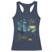 67 Six Seven Meme Racerback Tank Top Starry Night Van Gogh - Wonder Print Shop
