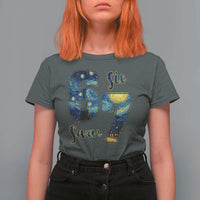 67 Six Seven Meme T Shirt For Women Starry Night Van Gogh - Wonder Print Shop