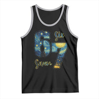 67 Six Seven Meme Tank Top Starry Night Van Gogh - Wonder Print Shop