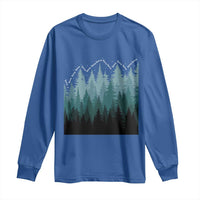 Hoa Hoa Hoa Long Sleeve Shirt Twilight Lover Pine Forest Cozy - Wonder Print Shop