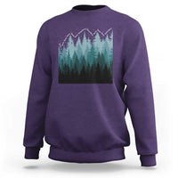 Hoa Hoa Hoa Sweatshirt Twilight Lover Pine Forest Cozy - Wonder Print Shop