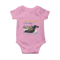 I Am Coming To The Cottage Baby Onesie Stupid Canadian Wolf Bird