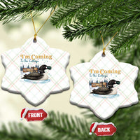 I Am Coming To The Cottage Ceramic Ornament Stupid Canadian Wolf Bird