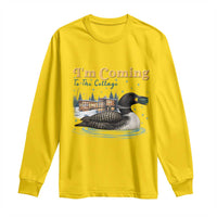 I Am Coming To The Cottage Long Sleeve Shirt Stupid Canadian Wolf Bird