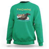 I Am Coming To The Cottage Sweatshirt Stupid Canadian Wolf Bird