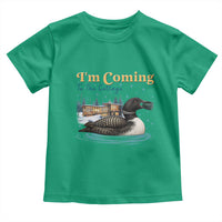 I Am Coming To The Cottage Toddler T Shirt Stupid Canadian Wolf Bird