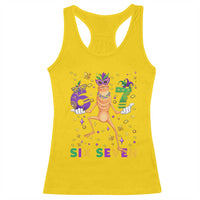 67 Mardi Gras Racerback Tank Top Marcus The Worm Carnival Trendy Meme
