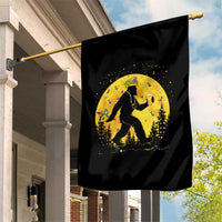 Mardi Gras Bigfoot Garden Flag Funny Sasquatch Carnival Trendy Meme