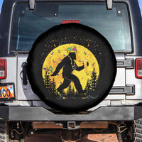 Mardi Gras Bigfoot Spare Tire Cover Funny Sasquatch Carnival Trendy Meme