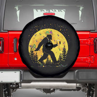 Mardi Gras Bigfoot Spare Tire Cover Funny Sasquatch Carnival Trendy Meme