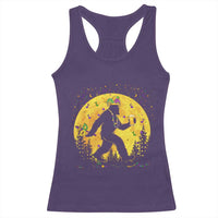 Mardi Gras Bigfoot Racerback Tank Top Funny Sasquatch Carnival Trendy Meme