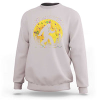 Mardi Gras Bigfoot Sweatshirt Funny Sasquatch Carnival Trendy Meme