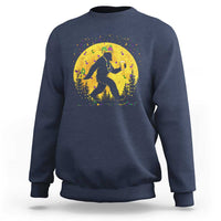 Mardi Gras Bigfoot Sweatshirt Funny Sasquatch Carnival Trendy Meme