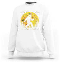 Mardi Gras Bigfoot Sweatshirt Funny Sasquatch Carnival Trendy Meme