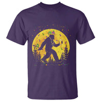 Mardi Gras Bigfoot T Shirt Funny Sasquatch Carnival Trendy Meme