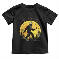 Mardi Gras Bigfoot Toddler T Shirt Funny Sasquatch Carnival Trendy Meme