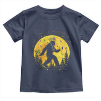 Mardi Gras Bigfoot Toddler T Shirt Funny Sasquatch Carnival Trendy Meme