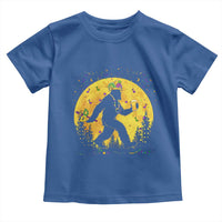 Mardi Gras Bigfoot Toddler T Shirt Funny Sasquatch Carnival Trendy Meme