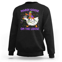 Funny Mardi Gras Sweatshirt Goose Crawfish Carnival Trendy Meme