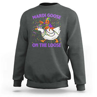 Funny Mardi Gras Sweatshirt Goose Crawfish Carnival Trendy Meme