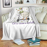 Mardi Gras Silly Goose Throw Blanket Off To Cause A Kerfuffle