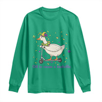 Mardi Gras Silly Goose Long Sleeve Shirt Off To Cause A Kerfuffle